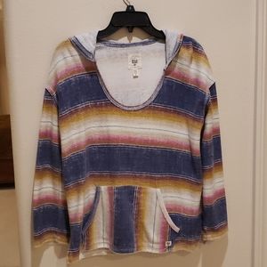 Billabong Beach pullover Serape pattern size L